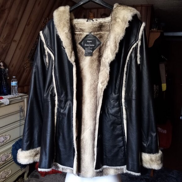 dennis basso Jackets & Blazers - Leather coat